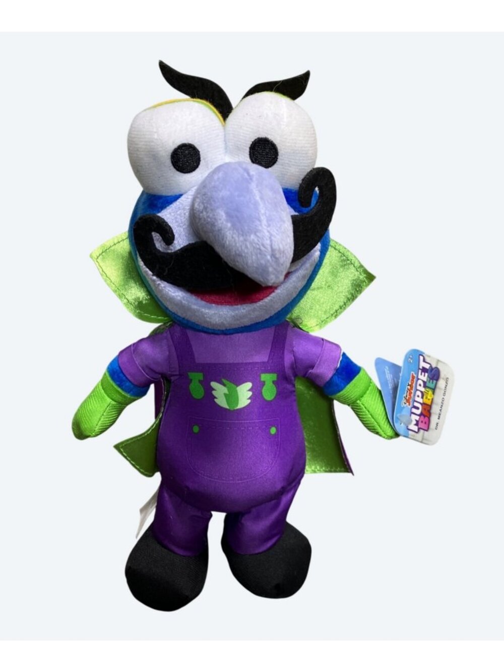 Disney Junior Muppet Babies Dr. Meanzo Gonzo Plush Puppet Toy 9" Purple  Green